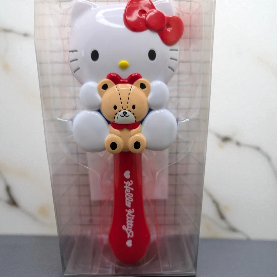 Escova de Cabelo Sanrio Original Japão Hello Kitty & Friends Kuromi "HELLO KITTY" - Imagem 2 de 4