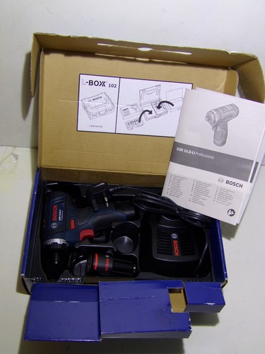 Bosch Professional GSR10,8-LI 10.8V Cordless Screw Driver Kit New Unused - Picture 2 of 5