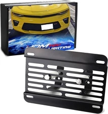 No Drill Front Grille Mesh Mount License Plate Relocator For 16-up Chevy Camaro
