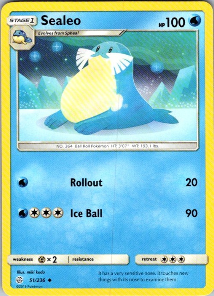 Pokemon SM - Cosmic Eclipse Sealeo 51/236 NM