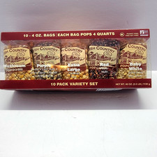 Amish Country Popcorn Variety Pack 10 Bags 4 oz Each Non GMO Gourmet
