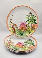 Juliska Flora And Fauna Country Estate Collection 9" Melamine Salad Plates(4)