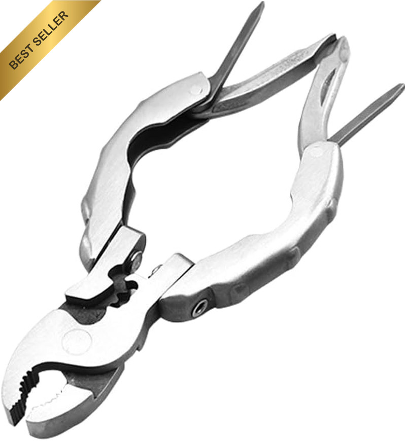9 in 1 Multitool Pliers with round Tip, Stainless Steel Mini Multifunctional Pli