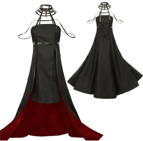 Halloween Anime Cosplay Kostüm Kleid Ohrringe und Handschuhe - Bild 3 von 3