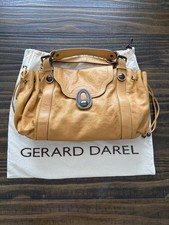 Borsa Gerard Darel giallo senape media in pelle 24H con chiusura a patta magnetica
