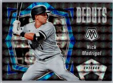 2021 Panini Mosaic Debuts Reactive Blue Prizm /99 Nick Madrigal #PD16 White Sox