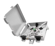 Fiber Optic NID FTTH Box Loaded w/1 SCAPC Adapter Meant for splicing, 1 Unit