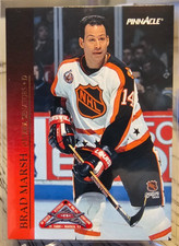 1993-94 Score Pinnacle All-Stars Brad Marsh #10 Edmonton Oilers