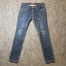 Levis 524 Jeans Women Skinny Too SuperLow Rise Med Wash Denim Size 7 30x31 Y2k