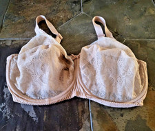 34G Wacoal Retro Chic Sheer Unlined Full Figure Underwire Bra 855186
