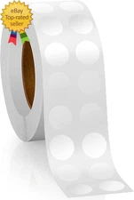 3000 Pcs Clear Stickers 0. 5 Inch Clear Circle Transparent Stickers for Sealing