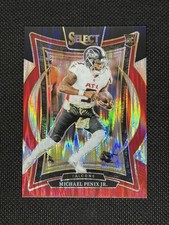 Michael Penix Jr RC 2024 Panini Select Black & Red Shock Concourse Level No. 80