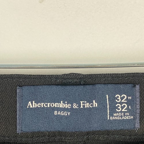 Abercrombie & Fitch Baggy Jeans Mens 32x32 Black Denim Loose Carpenter Pants Y2K - Picture 4 of 10