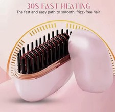Cordless Fast Heating Hair Straightening Brus...