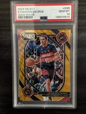 2024-25 Panini Select - Courtside Kyshawn George #285 Gold wave /10 (RC) PSA 10