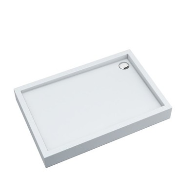 AQUABAD Duschwanne/Duschtasse Elegana mit LeakProtect Technologie Smooth White