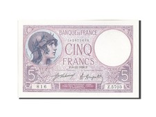 [#209743] Banknote, France, 5 Francs, 5 F 1917-1940   Violet  , 1920, 1920-12-06