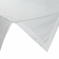 Tischdecke TischwäSche Tischtuch 85X85 Cm Weiß Mit BordüRe Dekoration Modern