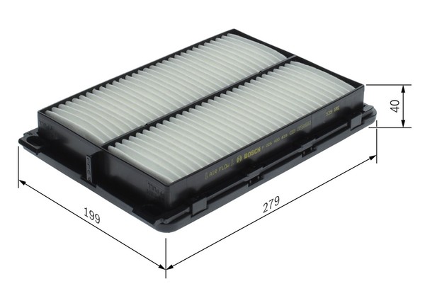 Luftfilter FÜR Kia Optima (Jf) - Bosch F 026 400 828-image