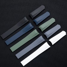 20 22mm FKM Rubber Watch Strap Fits Tudor Black Bay BB 39mm 41mm 39mm