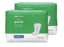 Incontinence Guards 104 Count Men’s Amazon Basics Protective One Size Fits Most