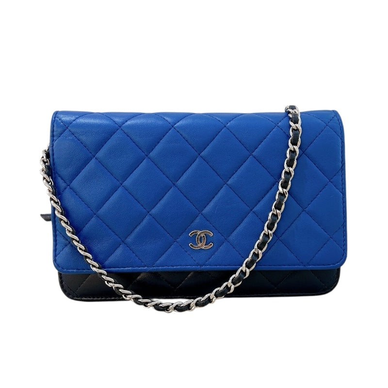 CHANEL Matelasse Tricolor Lambskin Shoulder Bag A33814 #Ok1438