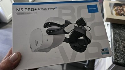 BOBOVR M3 PRO Head Strap for Meta Quest 3/3S, White/Black, USB-C