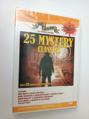 25 MYSTERY CLASSICS:  DVD  2-Disc Set-   ''brand new, still sealed, never opened''