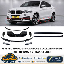 M PERFORMANCE STYLE GLOSS BLACK AERO BODY KIT FOR BMW X6 F16 2014-2019