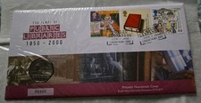 2000 Royal Mint Public Libraries 50p Coin Cover R