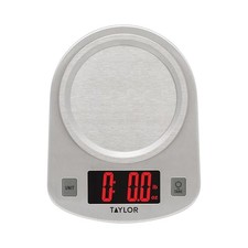 Taylor Digital Kitchen Scale, 11 pound capacity, Steel 11 Pounds