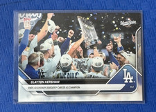 2025 Topps Now CLAYTON KERSHAW World Series 927 Final Career Last Card CHAMPION