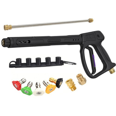 #ad Swivel Pressure Washer Pistol 400bar with Adjustable Extension and Five Nozzles $96.70