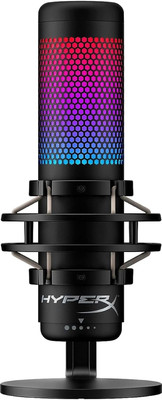 HyperX HMIQ1S-XX-RG/G QuadCast S RGB USB Condenser Microphone, Black