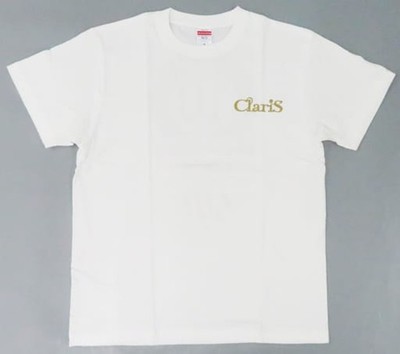 ClariS 10th Anniversary Precious LIVE Gift Concert White T-Shirt Size M Japan