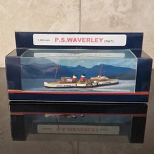 RARE Clyde Steamer Models 1:600 PS WAVERLEY 1947 Factory Built Display Model Box