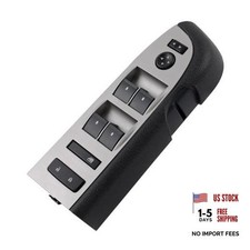 Power Window Switch Driver Side with Mirror  2010-2013 Black Window Switch