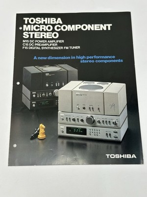 Toshiba Micro Component Stereo M15 C15 F15 Sales Brochure