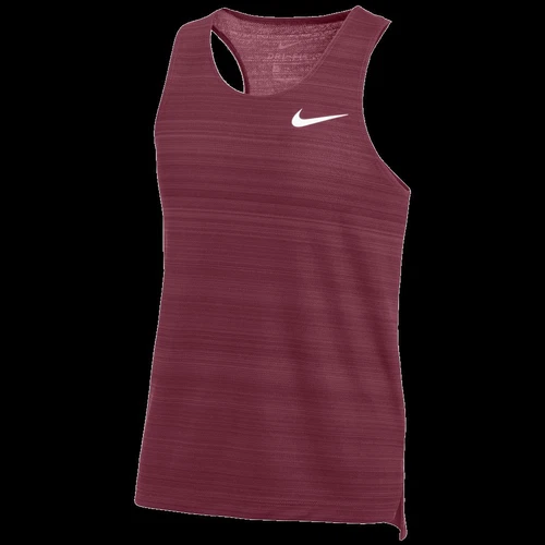 ESSENTIALS Canotta da corsa uomo Nike Stock Dry Miler Singlet CV2742 Cardinal taglia XLarge