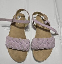 NEW Cat  Jack 3 Purple Braided Comfort Sandal White 133393