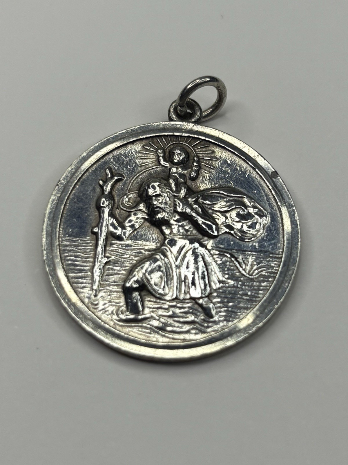 925 Solid Sterling Silver Pendant Small Light 9g … - image 3