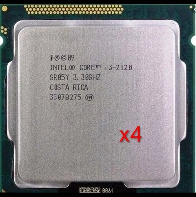 LOT 4X Intel Core i3-2120 3.3 GHz 5 GT/s LGA 1155 Desktop CPU Processors SR05Y 