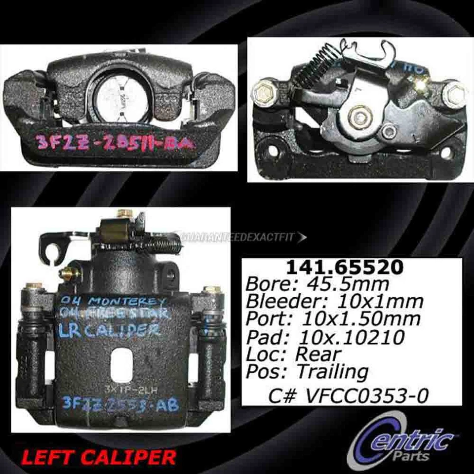 Pinza de freno trasera derecha centrada para Ford Freestar y Mercury Monterey Foto 3 de 4