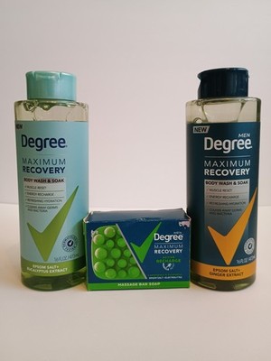 Brand New Set   DEGREE Maximum Recovery & Reset Body Care