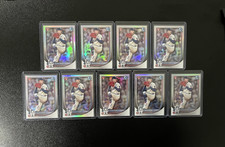 2025 Bowman Baseball River Ryan RC Chrome Red Rookie Redemption #69 (9 Card Lot)