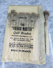 The French Master Size 6  (12) Quills Brushes France - (New) *Check Description