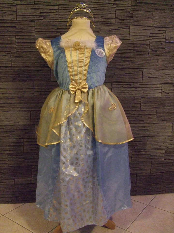 ROBE CENDRILLON DE LUXE + Couronne - 5/8 ans- NEUVE - Photo 1/1