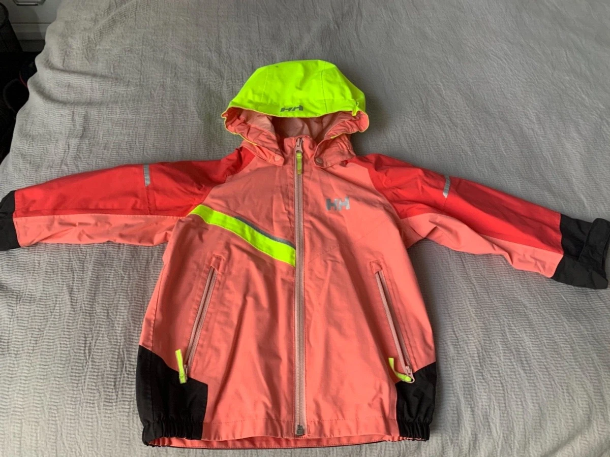 kids raincoat Helly Hansen girls pink size 4 eBay