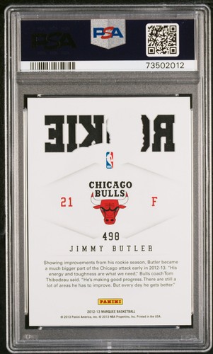 2012 PANINI MARQUEE JIMMY BUTLER 498 ROOKIE CARD RC PSA 9 EBay