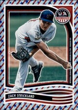 Zach Strickland 2024 Panini USA Stars & Stripes Holofoil #119 /50 Rookie SP RC